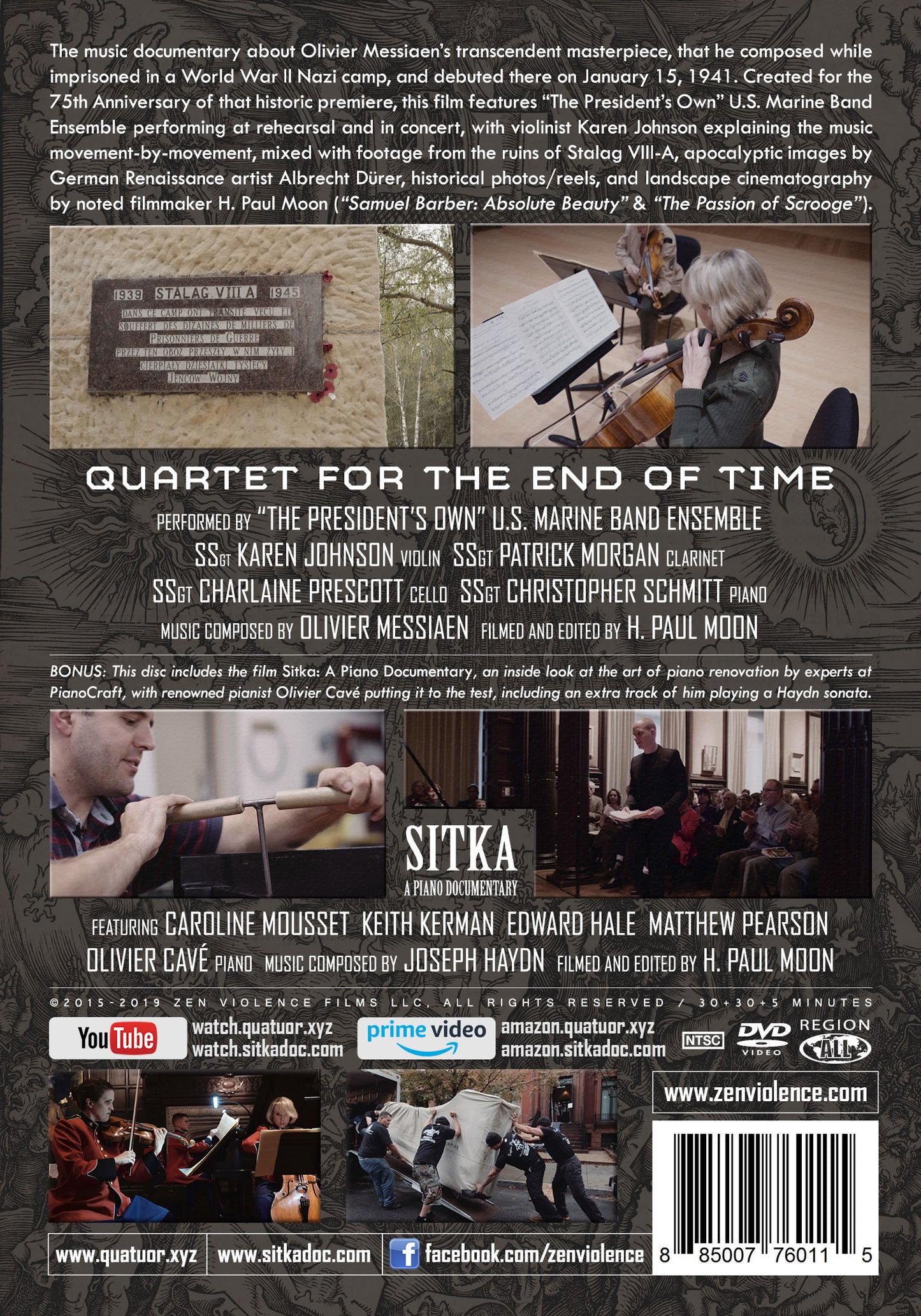Quartet for the End of Time (DVD w/bonus film Sitka: A Piano Documentary)