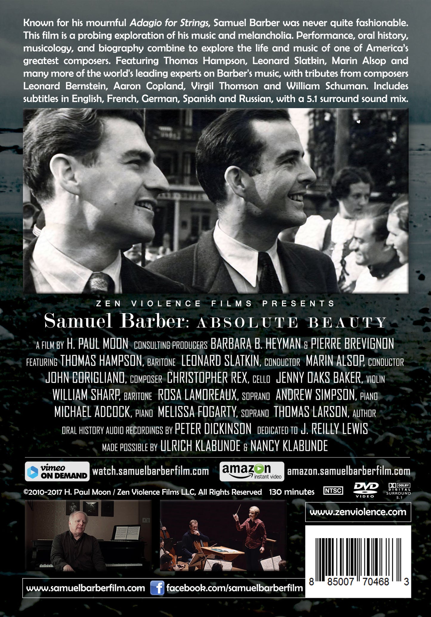 Samuel Barber: Absolute Beauty (DVD)