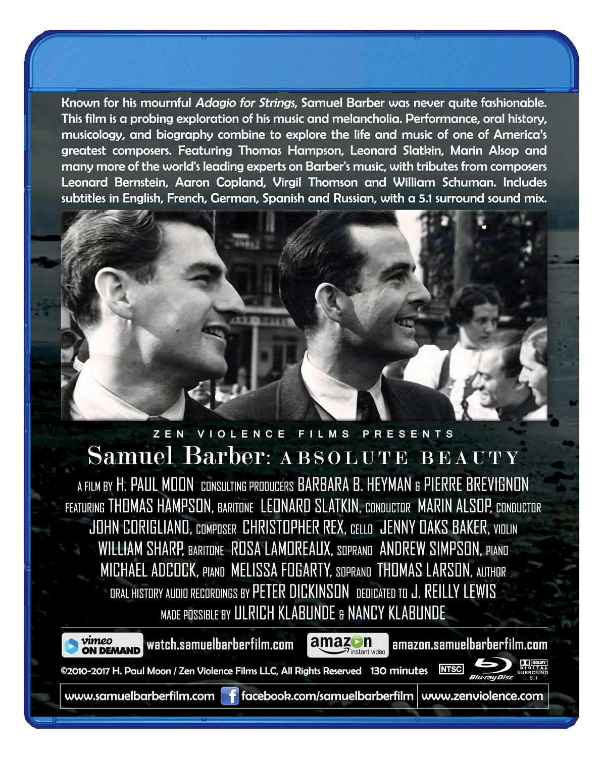 Samuel Barber: Absolute Beauty (Blu-ray)